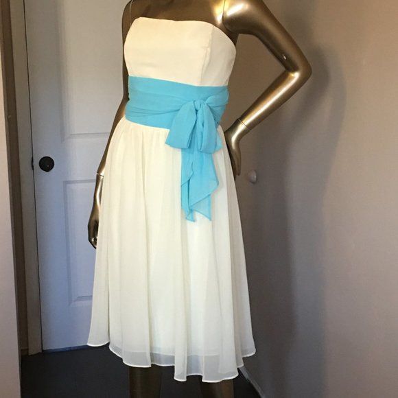 ALFRED ANGELO "Modern Fit" Butter Yellow strapless dress - Picture 2 of 10